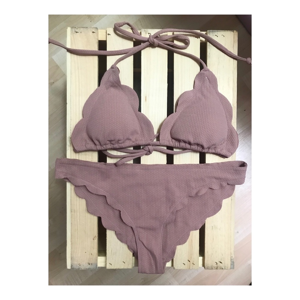 Marysia Swim Two piece bikini in rusty pink.